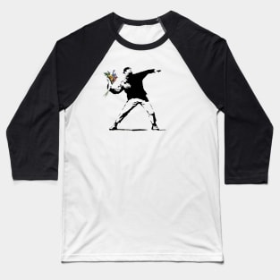 Flower Thrower Graffiti Baseball T-Shirt